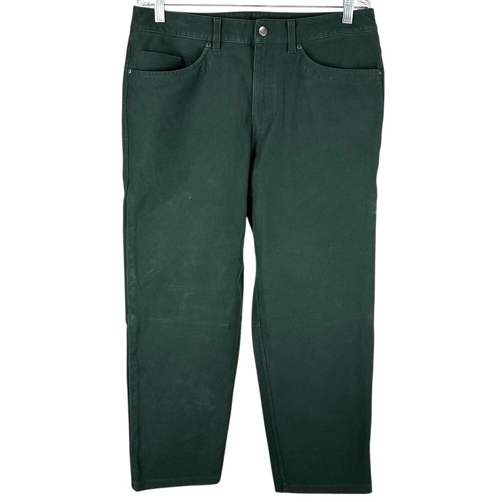 Lululemon ABC Crop Pant Relaxed Utilitech Rainforest Green Men's 33 x 26 EUC
